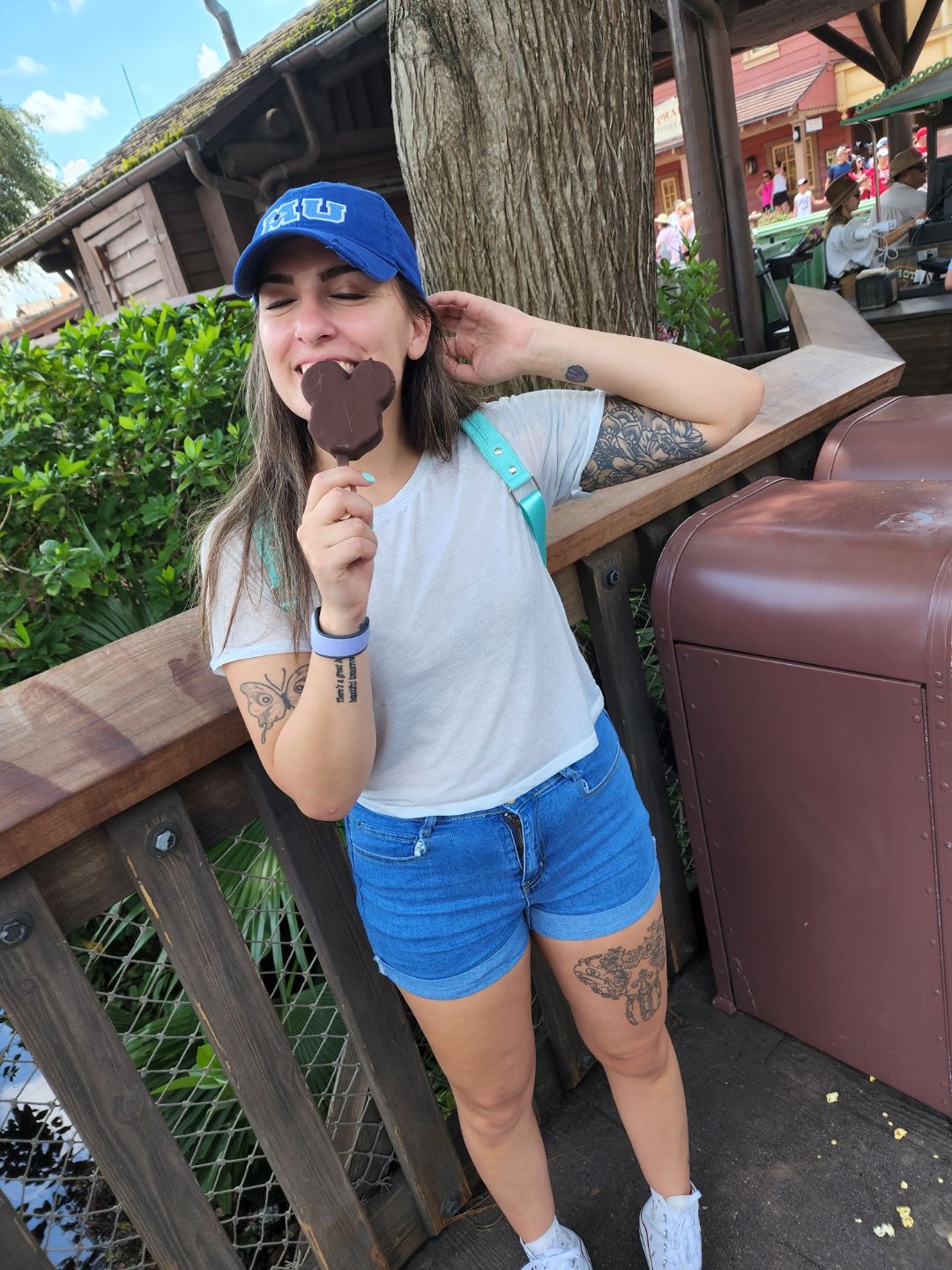 A classic Mickey Mouse ice cream bar at Disney World